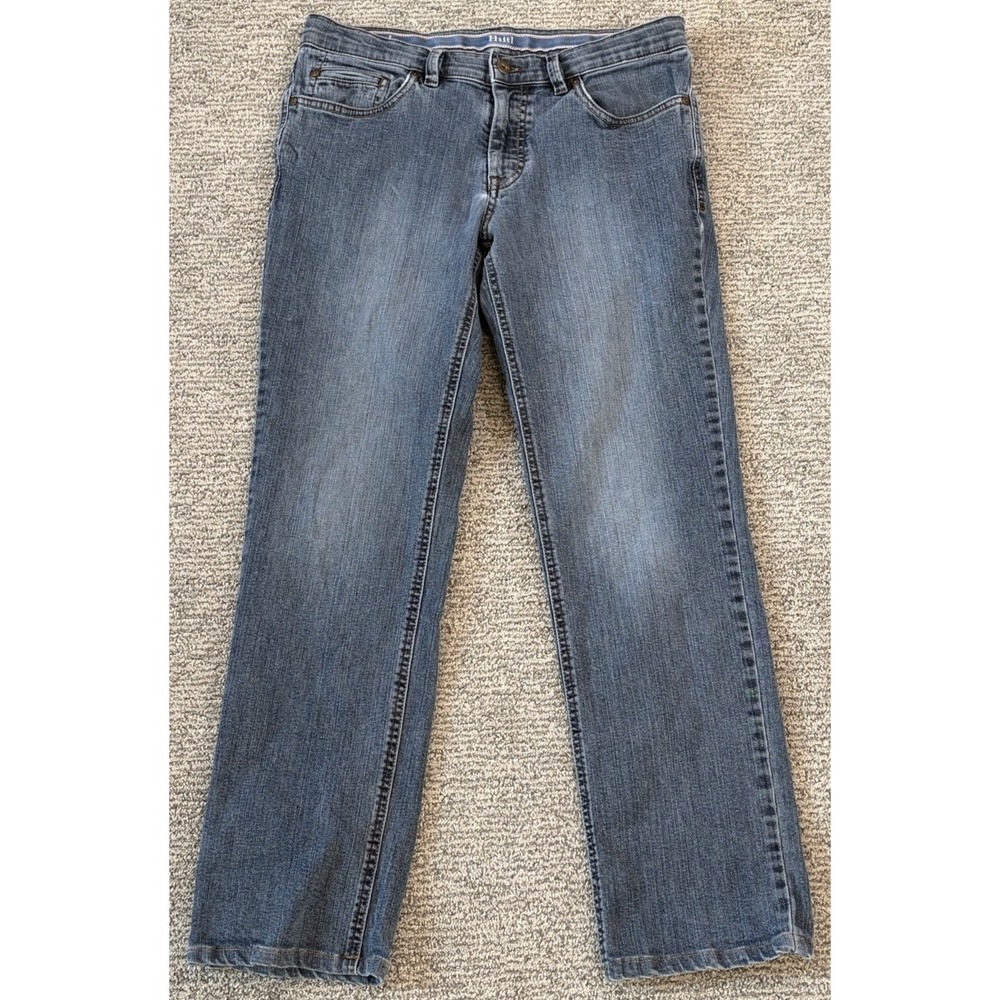 Hiltl German Engineered Denim Blue Jeans Straight Leg‎ Men's 32x29